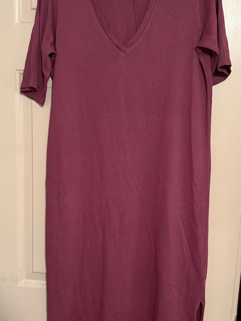 Wrap London Maxi Dress in warm mauve